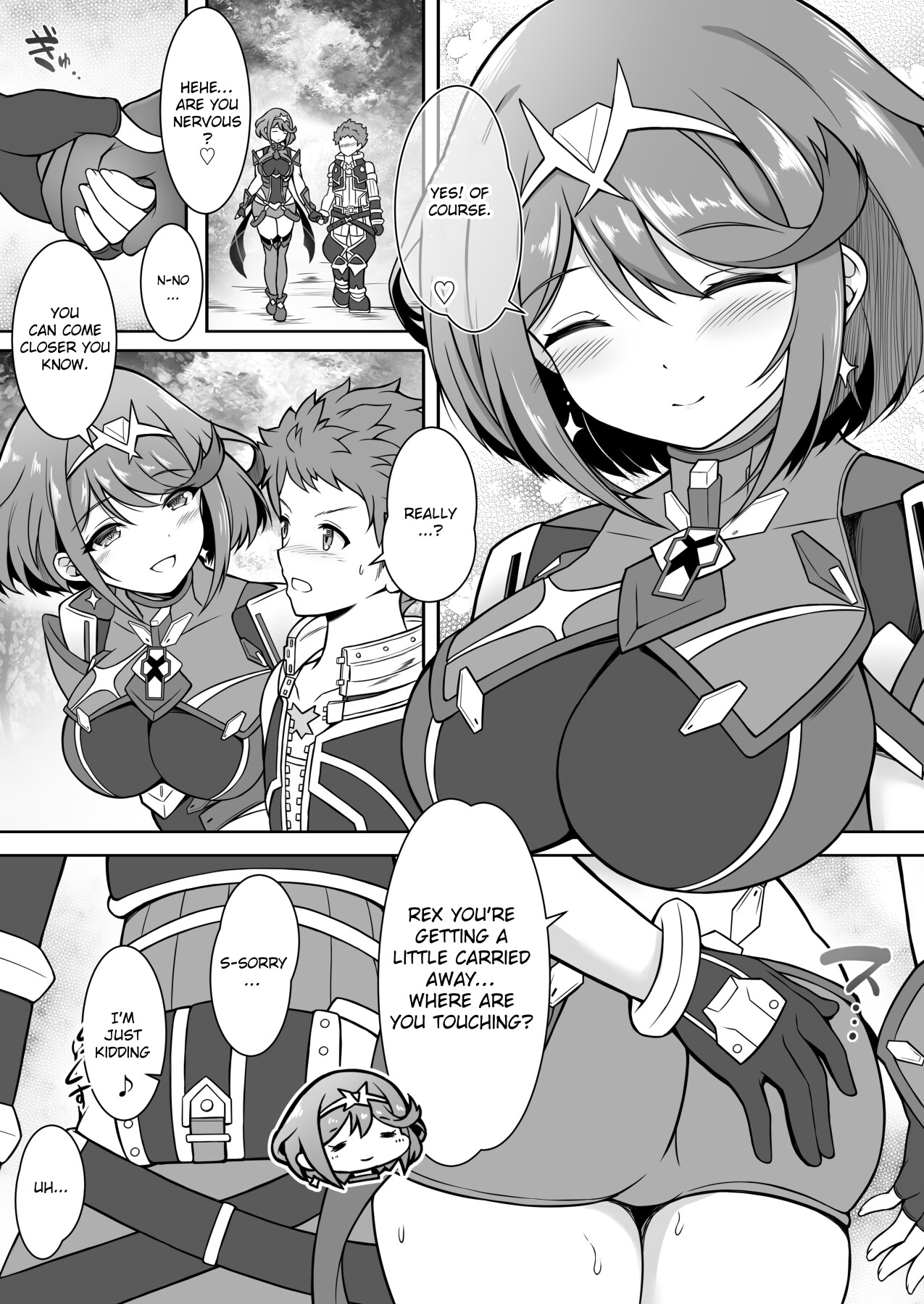 Hentai Manga Comic-A Book About Having Sex With Pyra All Day-Read-3